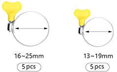 10pc Easy Turn Hose Clamp Set - 5 ON AUCTION
