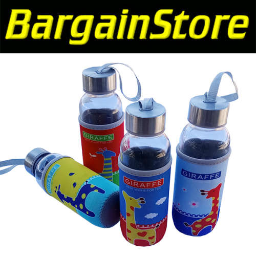 2 x 250ml Travel Glass Bottles