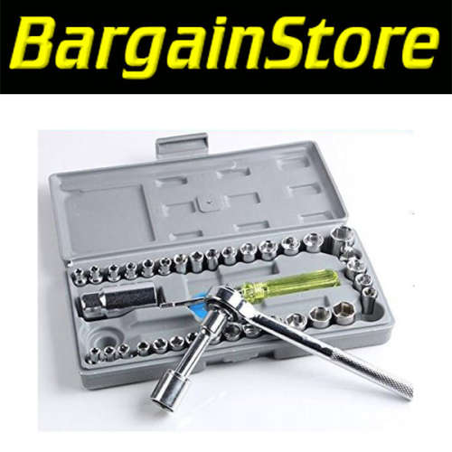 40pc Socket & Ratchet Set - 3 ON AUCTION