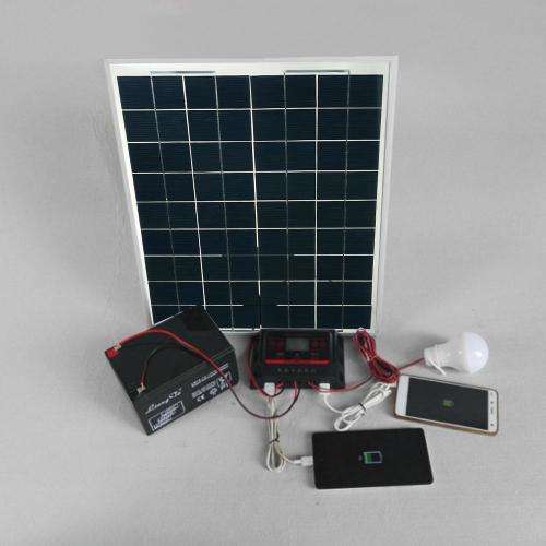 7w Solar Panel with Battery Clamps