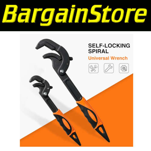 Heavy Duty Automatic Pipe Wrench Set - 3 ON AUCTION