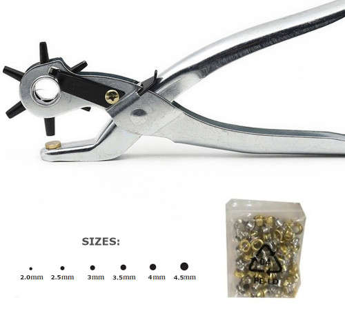 Hole Punch and Grommet Setting Kit - 3 ON AUCTION