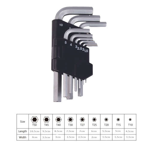 Allen Key Hex 9 Piece Set - 3 ON AUCTION