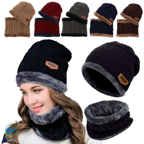 UNISEX Beanie and Neck Warmer Set