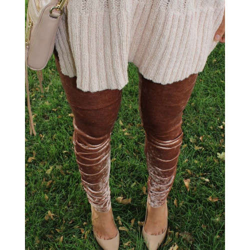 Warm, Winter Velvet Leggings - 3 ON AUCTION