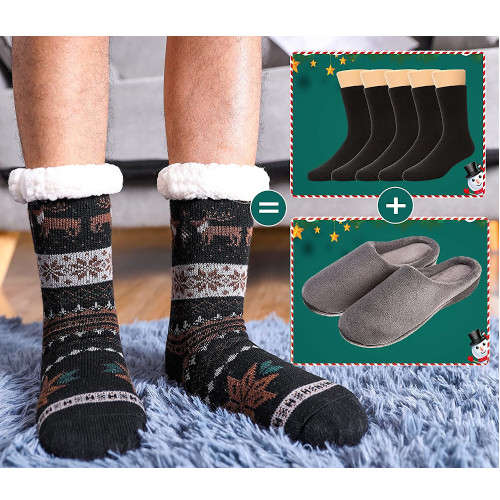 Fleece Lined Thermal Slipper Socks