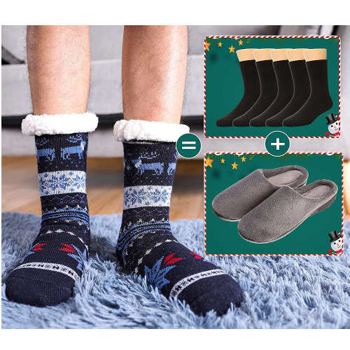 Fleece Lined Thermal Slipper Socks