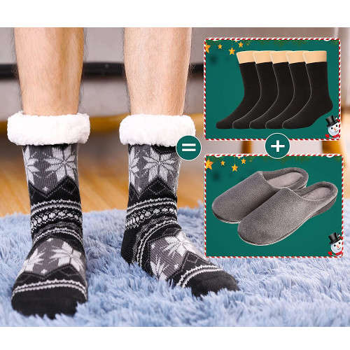 Fleece Lined Thermal Slipper Socks