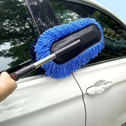 Telescopic Microfibre Car Polishing Brush