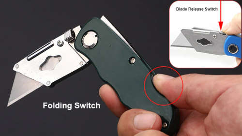 Folding Solid Utility Knife - 3 ON AUCTION