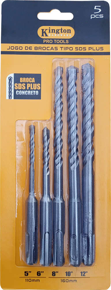 5pc SDS Drill Bit Set