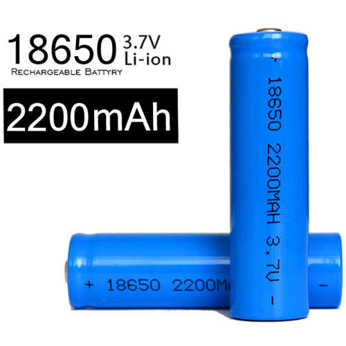 3.7v 2200mAh Rechargeable 18650 Lithium Battery - 2 ON AUCTION