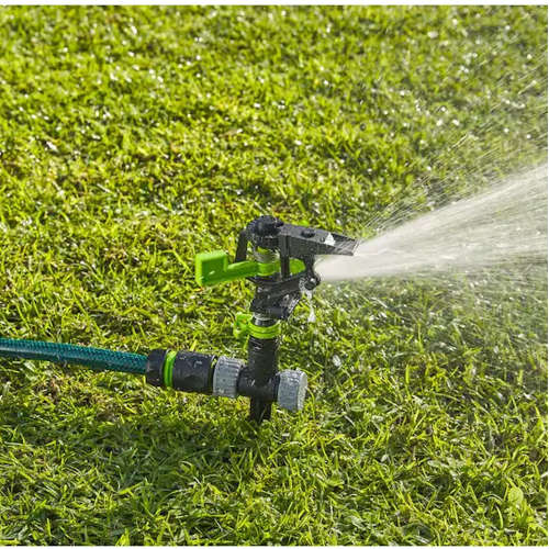 Adjustable Impact Sprinkler with Hose Pipe Spike - 3 ON AUCTION