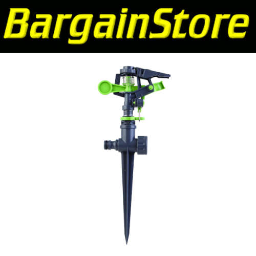 Adjustable Impact Sprinkler with Hose Pipe Spike - 3 ON AUCTION