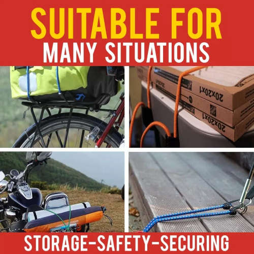 3 Pack Elastic Bungee Cord Straps - 3 ON AUCTION