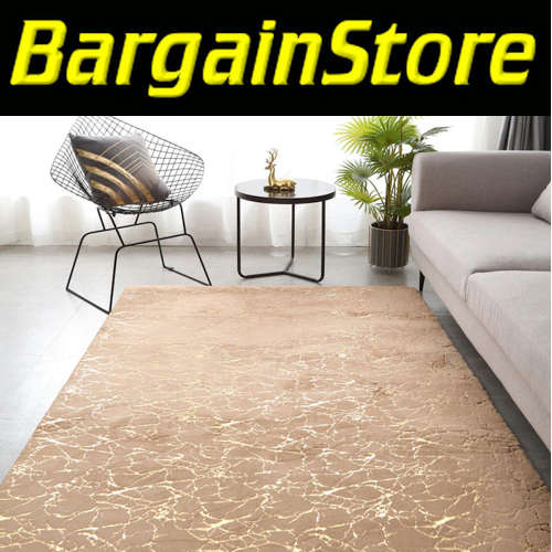 Soft, Marble Carpet with Gold Detailing