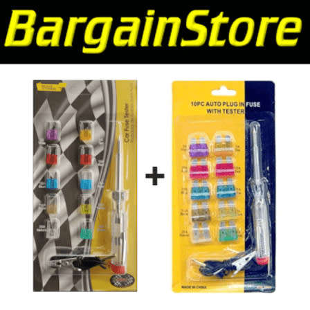 20 Piece Assorted Vehicle Fuse Set + Tester Pen