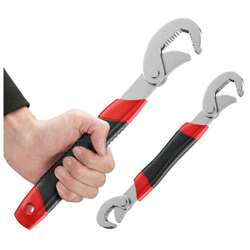 2 Piece Heavy Duty Adjustable Pipe Wrench Set