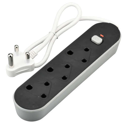 3 Way Black Multiplug with Switch - NEW LOW SHIPPING