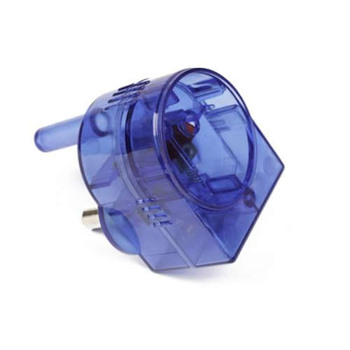 5pc Multi Colour Schuko Round 2 pin Adaptor Pack - NEW LOW SHIPPING