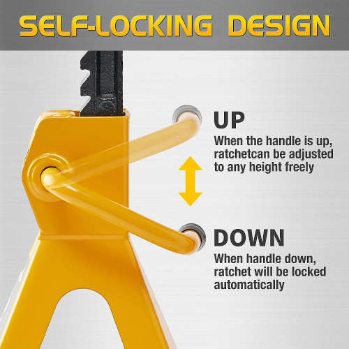 2 Piece 3 Ton Jack Stand Set - NEW LOW SHIPPING