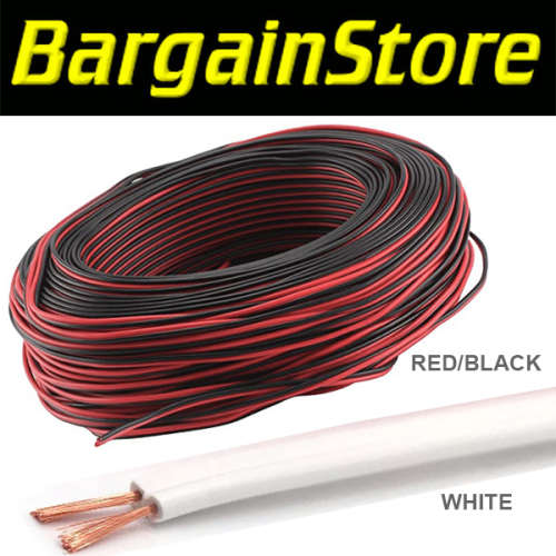 100m Twinflex Speaker Cable 0.75mm (RED/WHITE/BLUE)  - NEW LOW SHIPPING