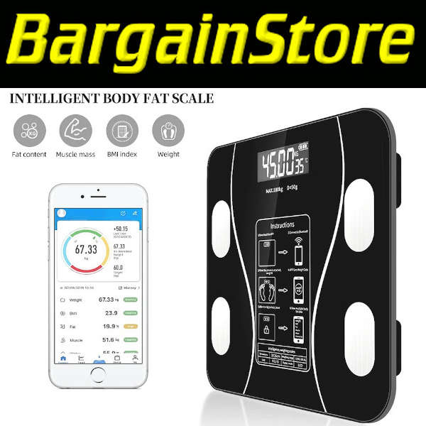 Bluetooth Smart Scale - NEW LOW SHIPPING