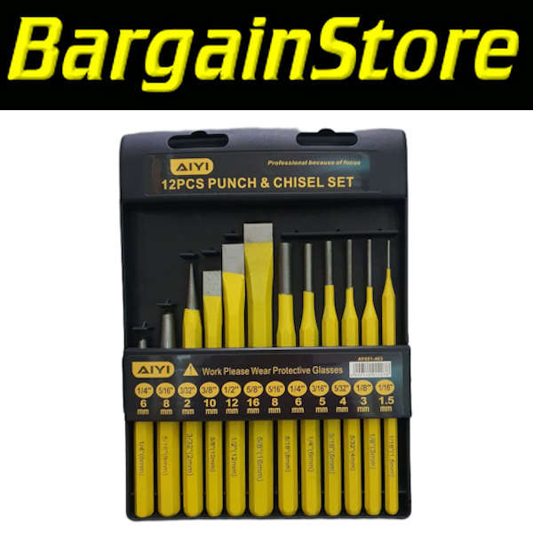 12 Piece Punch and Chisel Set