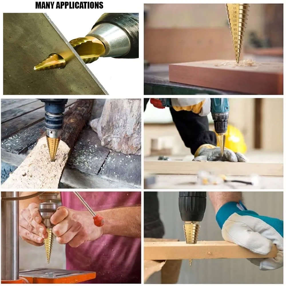 3pc HSS Step Bit Drill Set