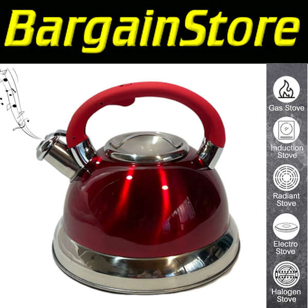 3 Litre Whistling Kettle - ALL STOVE TYPES