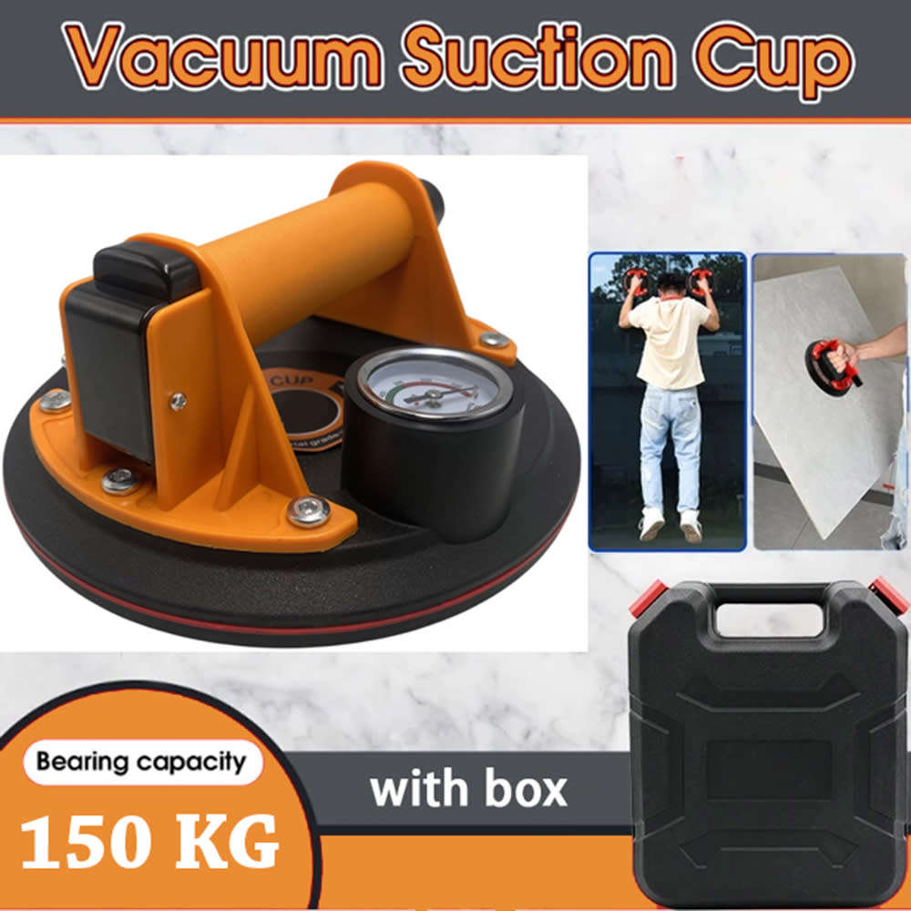 Heavy Duty Vacuum Suction Lifter With Gauge