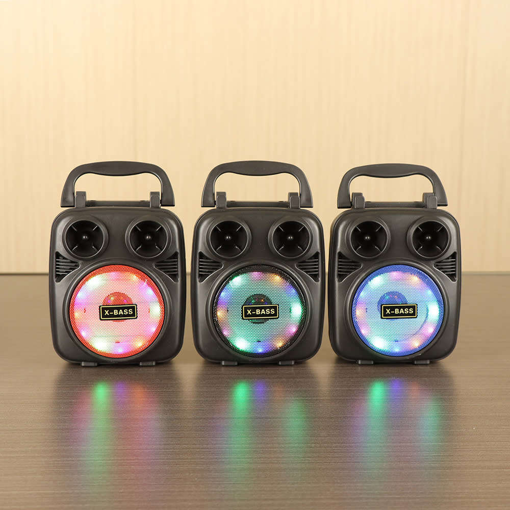 3 Pack Bluetooth Speakers - Black + Red + Blue