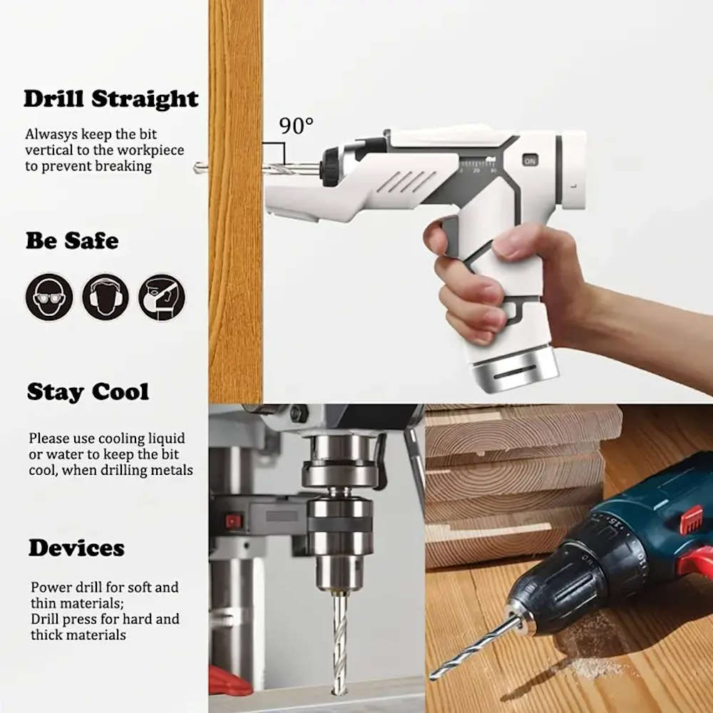 25 Piece HSS Drill Bit Set
