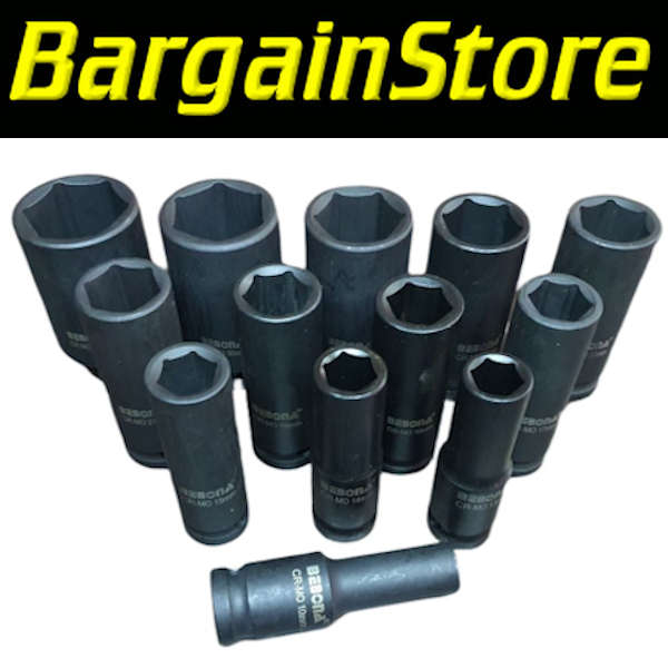 13 Piece 1/2` Deep Impact Socket Set (Up to 32mm)