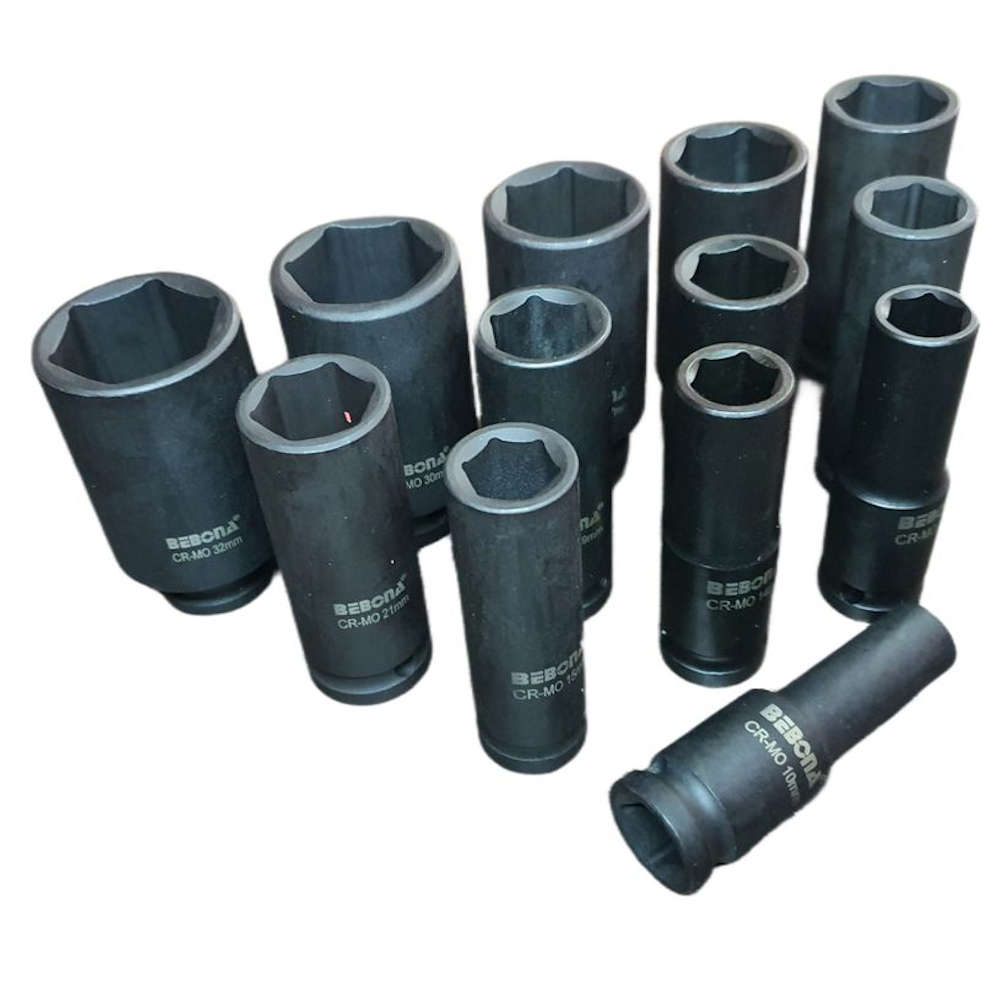 18 Piece 1/2` Deep Impact Socket Set (Up to 32mm)