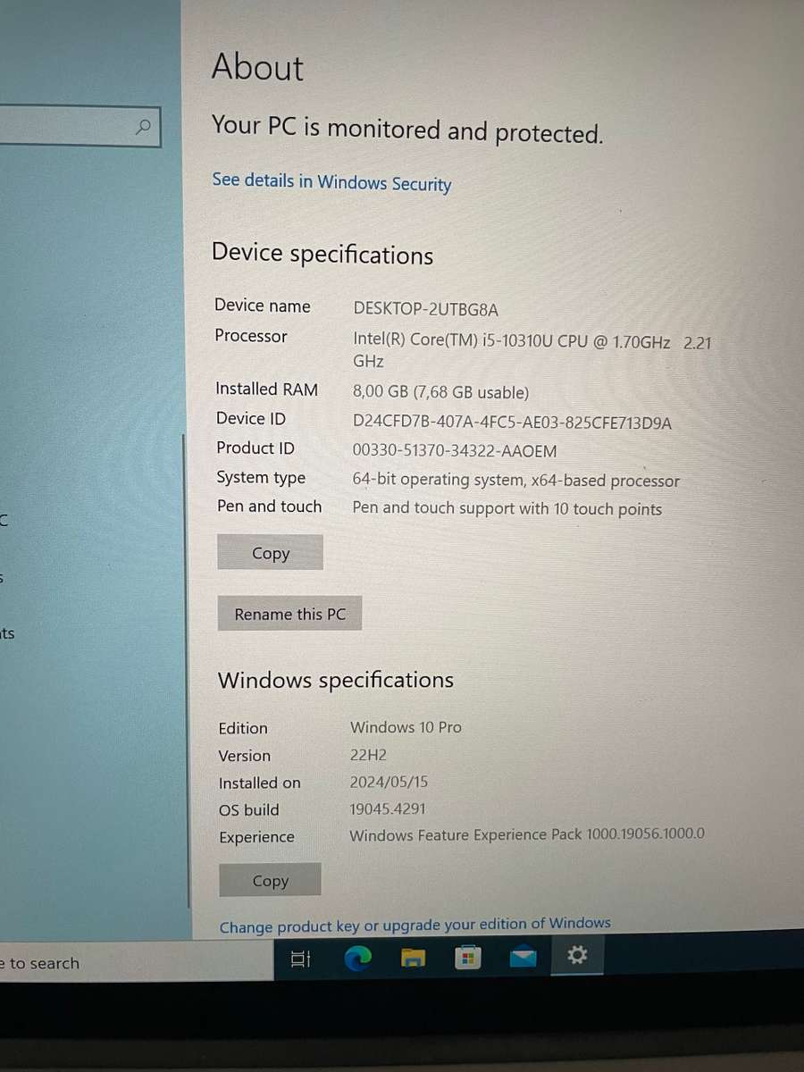 Dell Latitude 7210 2 in 1 - i5 10310U - 8 GB RAM - 256 GB NVMe SSD