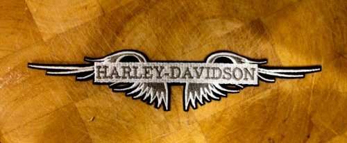 Harley bikers embroidery patch wings