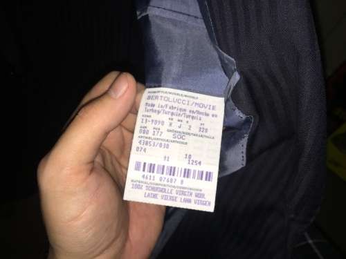 Hugo Boss Navy blue stripe suit excellent condition size 40R jacket 34 trousers Armani Prada Gucci