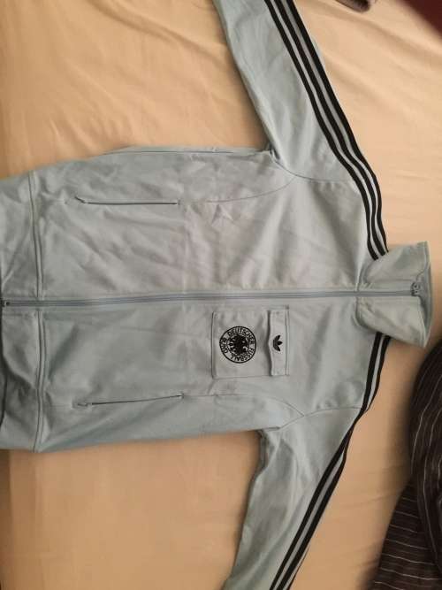 Light blue Adidas originals zip up track top sweater Germany shirt brand new large  Prada Nike