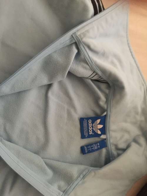 Light blue Adidas originals zip up track top sweater Germany shirt brand new large  Prada Nike