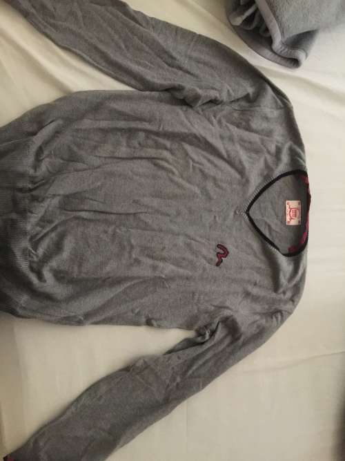 Evisu grey cotton sweater jersey. Brand new slim fit large  Prada Hugo boss Armani