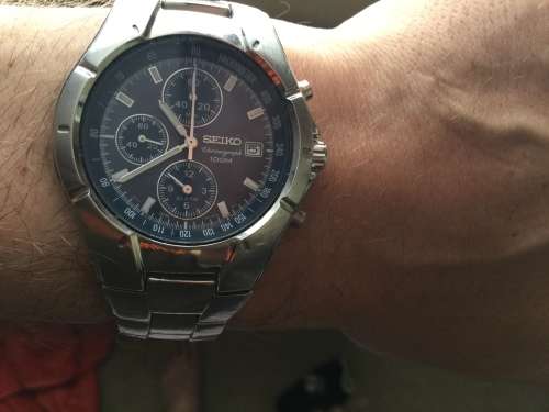 Seiko quartz chronograph excellent condition full set Omega breitling