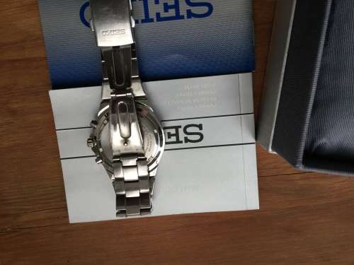 Seiko quartz chronograph excellent condition full set Omega breitling