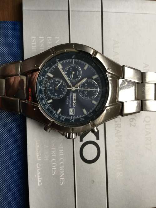 Seiko quartz chronograph excellent condition full set Omega breitling