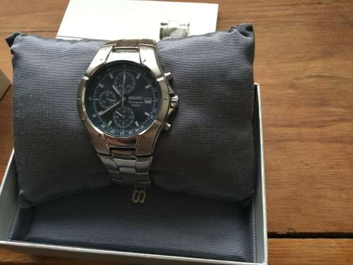 Seiko quartz chronograph excellent condition full set Omega breitling