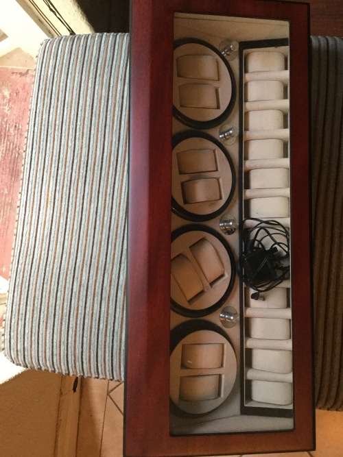 Automatic Watch winder 8 piece cosmetically in good condition omega Rolex Breitling