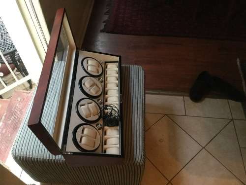 Automatic Watch winder 8 piece cosmetically in good condition omega Rolex Breitling