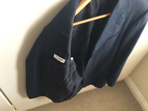 Blue 100% wool Pal Zileri blazer coat jacket large size 50 EUR Hugo boss Armani Paul smith Gucci