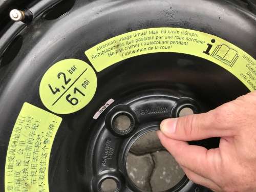 Mercedes Benz vehicle Space Saver Spare Tyre Tire Donut T 12590 R16 CST17 C Class bmw Audi