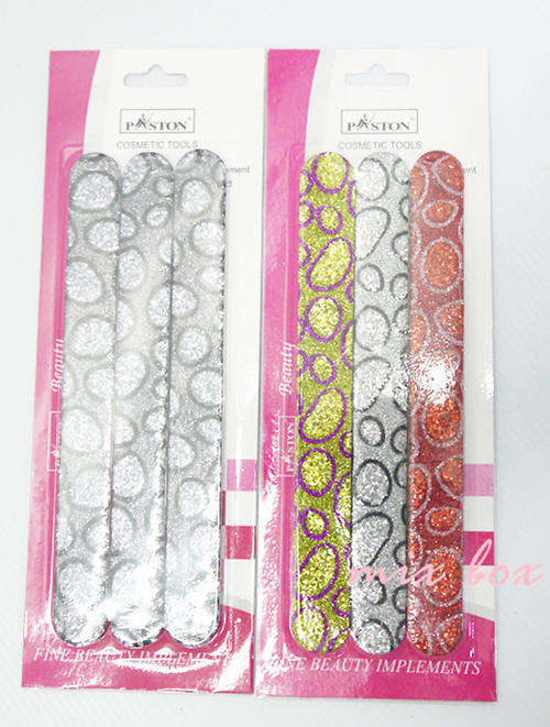 Gliter Nail Filer 3pcs 1.78cm